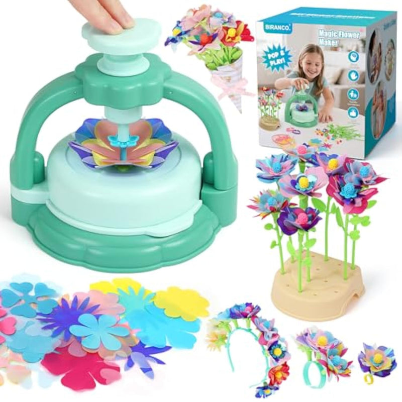 DIY Flower Bouquet Maker Kit for Kids, Build Your Own Flower Market Craft Toy