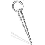 Urethral Sounds – 3.54-Inch-Long Stainless-Steel Cone Shaped Penis Plug Urethral Dilator With Safe Ring - Masturbation Rod For Men (S: 0.11-0.39 Inch)