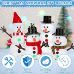 Christmas Crafts Kit for Kids, 9 Pack DIY Snowman Clay Stocking Stuffers