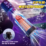 Male Sex Toys Penis Pump - Sex Toys Penis Extender For Men Erection, Adult Toys Penis Enlarger Dick Pump With 3 Sucking Modes & 4 Training Modes, Electric Water Penis Pump Cock Penis Vacuum Pump