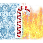 Glass Sex Toy Wand Double-Ended Butt Plug Anal Beads G-Spot Stimulation To Dildo Christmas Gift Candy Cane Unisex Anal Butt Plug For Men Women (17.5Cm, Candy A)