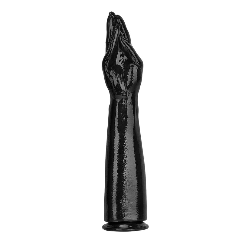 Realistic Long Hand Dildo Butt Plug - Long Black Fist Dildo Lifelike Hand Dildos Huge Anal Plug For Anal Stretching Large Anal Dilator With Strong Suction Cup For Men Women (12Inch)