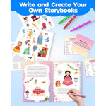 My Storybook Art Kit with Stickers, Create Your Own Story, 3 Pack, D-FantiX