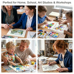 100 Sheets Watercolor Paper, 8.5 x 11 Inch, 300 GSM Cold Press Mixed Media Paper