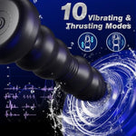 Thrusting Butt Plug Anal Vibrator, Prostate Massager For Men, Large Anal Beads Vibrating Buttplug With Remote Control, Anal Dildo Anal Thruster, Gay Sex Toys For Adult Male Female Couples