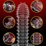 Penis Sleeve Cock Sleeve Adult Sex Toys For Men, Transparent Penis Extender Girth Extension Enhancer For Men,Penis Extension Penis Pump Male Sex Toys Sex Game, Penis Ring Enlarger Sex Toys For Couples