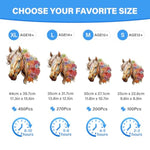 Wooden Horse Puzzles for Adults, 9.8x8.9in, 100-Piece Set