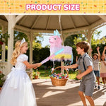 Kids Piñata Party Game Set with Hitting Stick, Blindfold & Confetti Filler