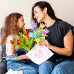 Mother's Day Handprint Flower Pot Craft Kit for Kids, DIY Spring Mom Gift