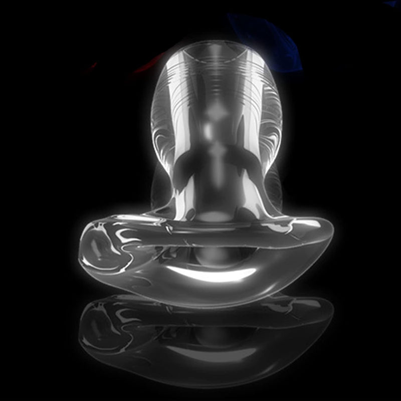 Luminous Hollow Anal Plug Transparent Soft Wearing Anal Plug Anus Peep For Anal Expansion For Couple(S)