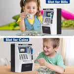 Piggy Bank For Kids, Atm Machine Bank For Real Money With Debit Card, Bill Feeder, Coin Recognition, Balance Calculator, Electronic Savings Safe Box, Cool Stuff Toys Gifts For Teen Boys Girls