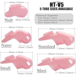 Chastity Cage | Cock Cage Just Compatible For | Only Chastity Tube |Adult Sex Toy | Male Chastity Cage Fit For Ht-V5 (Pink, Maxi)