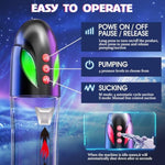 Penis Pump Male Sex Toys - Electric Penis Enlarge Vacuum Pump With 3 Suction Intensities, Automatic Male Masturbator Pocket Pussy With 6 Penis Rings, Ipx7 Waterproof Adult Sex Toys For Men Erection