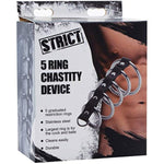 5 Ring Chastity Device