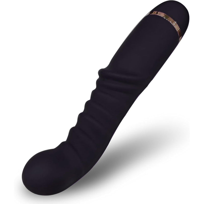 Stick Massager - Black Massage Stick For Deep Tissued Relaxation, Wavy Pattern Surface, Deep Black, Battery Not Included