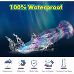 8" Fantasy Silicone G-Spot Dildo, Anal Dildo With Suction Cup, Beginner Colorful Knot Dildos For Woman Man Adult Sex Toy