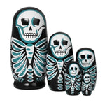 Nesting Dolls, Nesting Easter Eggs Toys, Wooden Handmade Matryoshka Dolls For Kids Birthday Or Home Decoration (Skull)
