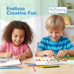 Sticker Activity Book For Kids And Adults - 600+ Creative Stickers, 12 Unique Scenes & Coloring Book Pages - Toddler Road Airplane Travel Essentials - Fun Craft Gift For Boys And Girls