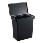 6.5 Gallon Rolling Trash, Dual Compartment Kitchen Odor Free Garbage Can Recycli