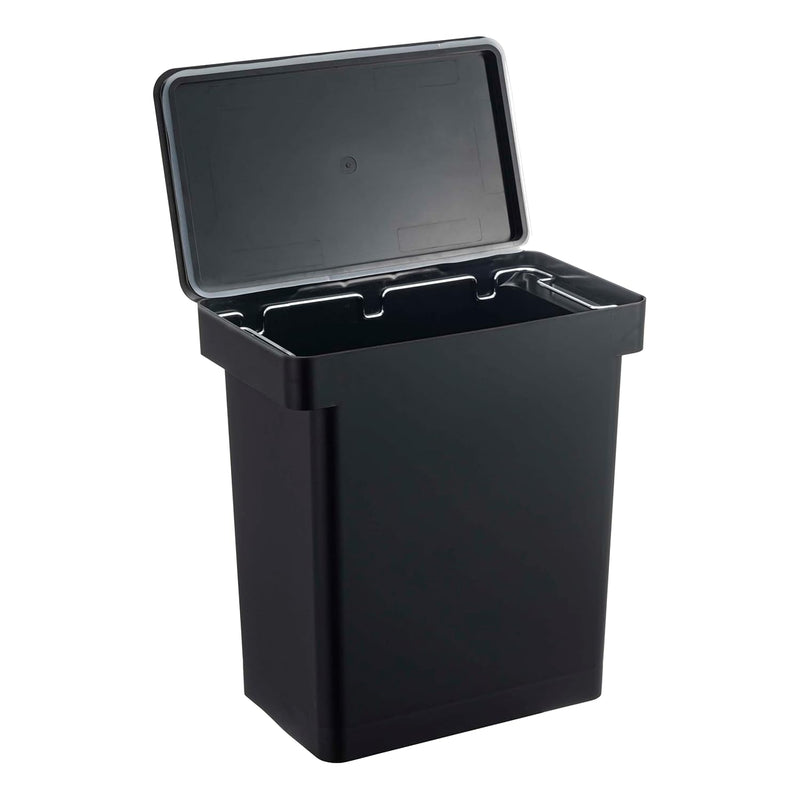 6.5 Gallon Rolling Trash, Dual Compartment Kitchen Odor Free Garbage Can Recycli