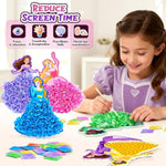 Princess Crafting Kit for Kids Age 4-8, Arts and Craft Set for Girls
