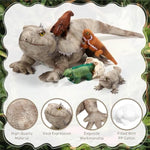 5 Pieces Bearded Dragon Lizard Plush Toy Set 26 Inch Bearded Dragon Stuffed Animal With 4 Baby Lizards, Simulation Iguana Plush For Boy Girl Birthday Pet Party Favor
