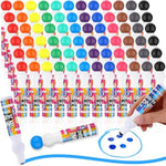 Bulk Dot Markers Set, 72 Pcs, 0.5 oz, 12 Vibrant Colors