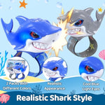 Walkie Talkies For Kids 2 Pack - Toys For Boys Girls Age 3-5 5-7 8-12 Christmas Birthday Gifts For Toddlers Adjustable Strap Long Range Clear Sound Camping Outdoor Game Shark Walkie-Talkie