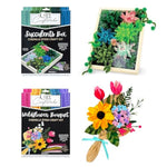 Chenille Stem Flower & Succulent Craft Kit for Adults - Relaxing DIY Botanical Arts & Crafts Set