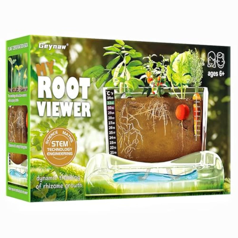Root Viewer Kit For Kids - Grow Your Own Kids Garden For Boys & Girls - Science Stem Toy & Craft Growing Kits For Ages 6 7 8 9 10 Birthday Easter Gifts For Boy & Girls - Kid Gardening Set