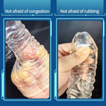 Fit-Max 4Pcs Reusable Penis Extension Sleeve Set,Penis Enlargement Silicone Sleeves Girth Male Erection Enhancement,Handjob Glans Training Tool,Penis Ringsleeve Enlargement Sex Toys For Men