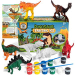 Dinosaur Painting Kit for Kids Ages 3-5 with 2 T-Rex Figures & Trivia
