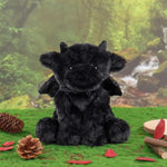Black Dragon Plush Stuffed Animals For Kids, Soft Cute Plush Toys For Baby Girl And Boy, Fluffy Black Dragon Black
