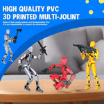 T13 3D Action Figure,Assembly Completed Dummy Nova Titan Lucky 13 Action Figure 3D Printed Multi-Jointed Movable Toy Grey