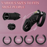 Breathable Resin Chastity Cage for Men - Soft Medical Silicone Penile Restraint Device