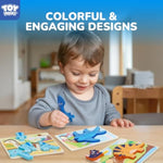 Toddler Puzzles Ages 2-4, Wooden Puzzles For Toddlers 1-3, 7 Pcs Dinosaur Puzzle 2 Year Old, Puzzles For Kids Ages 3-5, Toddler Boy Toys 2-3, Educational Learning Toys For 3 Year Old