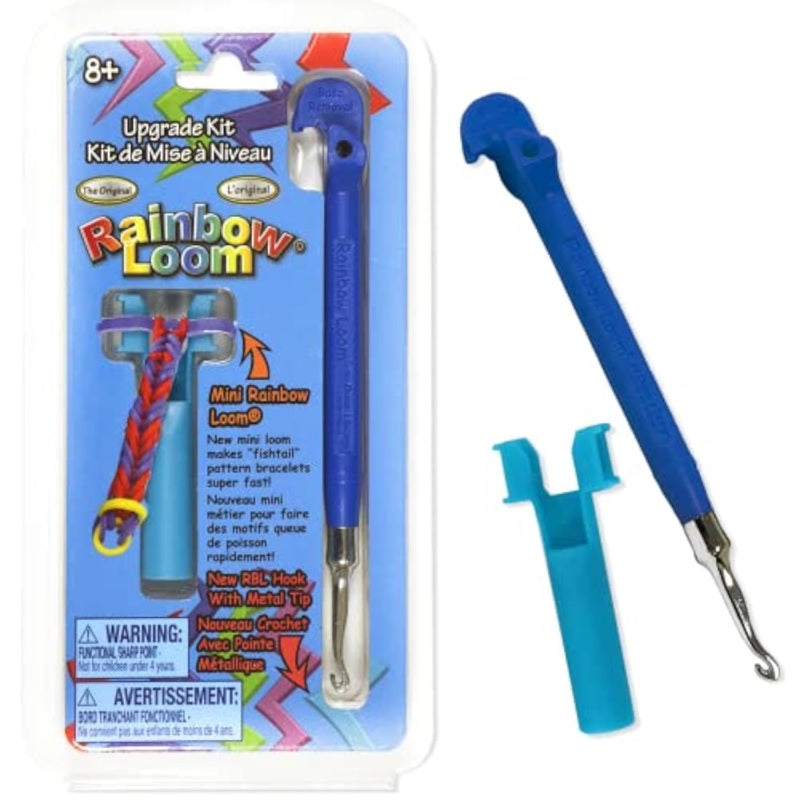 Rainbow Loom Upgrade Kit with Metal Hook & Mini Loom, Ages 7+