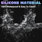 2PCS Premium Cock Enlarger Sex Toys, Reusable Ultra-Soft Penis Extender Sleeves with Penis Ring for Men and Couples, Pumps and Enlargers, Male Sex Toy for Boost Sexual Pleasure and Performance (White)