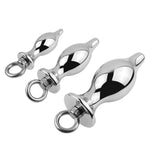 Metal Silver Ring Anal Plug Vestibular Butt Plug Dilator Anal Trainer Toys Sm Anal Plug Sex Tools