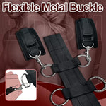 Neck To Wrist Restraints Kit With Collar Metal O Rings Behind Back Handcuffs Anti-Collar Adjustable Sex Bondage Sexy Beginner Kit Wrist Cuff Sm Sex Toy