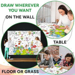 Giant Spring Fairy Garden Coloring Poster for Kids, Party & Classroom Activity