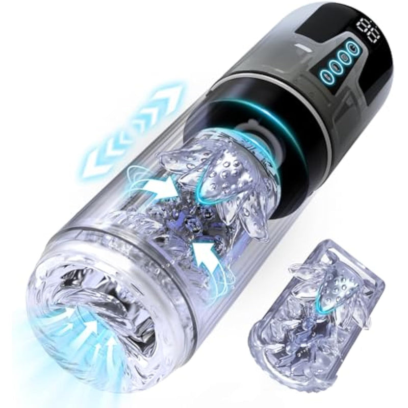 Automatic Male Masturbator Penis Pump - Upgrade Electric Pocket Pussy Stroker With 7 Sucking 7 Thrusting Rotating & Vibrating Modes Adult Sex Toys Blowjob Machine For Men'S Pleasure
