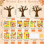 32 Pack Thanksgiving Tree of Thanks Craft Kits for Kids, DIY Hanging Ornaments