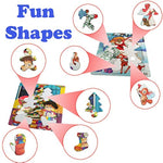 Preschool Christmas Puzzles For Kids Ages 3-5 Set Of 2 | Fun Shapes 13 & 15 Pieces Santa Design With Tray | Christmas Best Gift | Educational Kids Puzzles Ages 3-5 Level 4