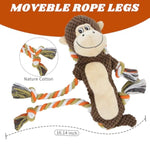 Squeaky Durable Dog Toys, Large Breed Dog Chew Toys, Interactive Toys, Stuffed Plush Puppy Toy With Crinkle Paper For Small, Middle, And Big Dogs, Monkey Dog Toy,Orangutan Shape