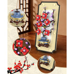 Plum Blossom Building Set for Adults, Botanical Flower Blocks Kit