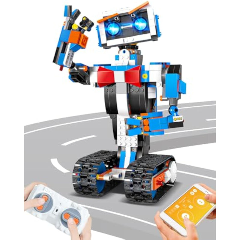 Robot Building Kits For Kids, Stem Toys For Boys Age 8-12, App & Remote Control Educational Coding Building Sets, Programmable Robot For Kids, Rechargeable Robotic Kit Gifts For Girls Boys