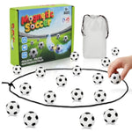 Soccer Magnetic Game with String and 20 Football-Shaped Stones for Family Fun