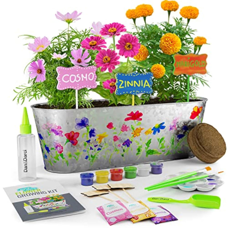 Paint & Plant Flower Growing Kit for Kids - Fun Gardening Kits - Gift Ideas