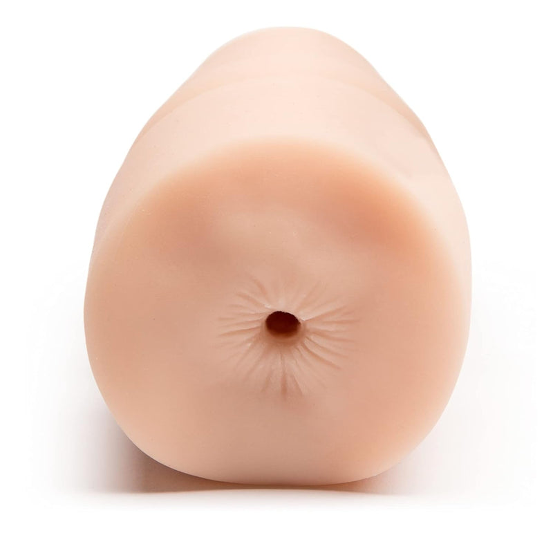 Thrust Pro Mini Andi Ass Male Masturbator - 5 Inch Extra Tight Anal Penetration With Ultra Ribbed Canal - Vibrator Compatible Male Sex Toy - Waterproof - 205G - Flesh Pink